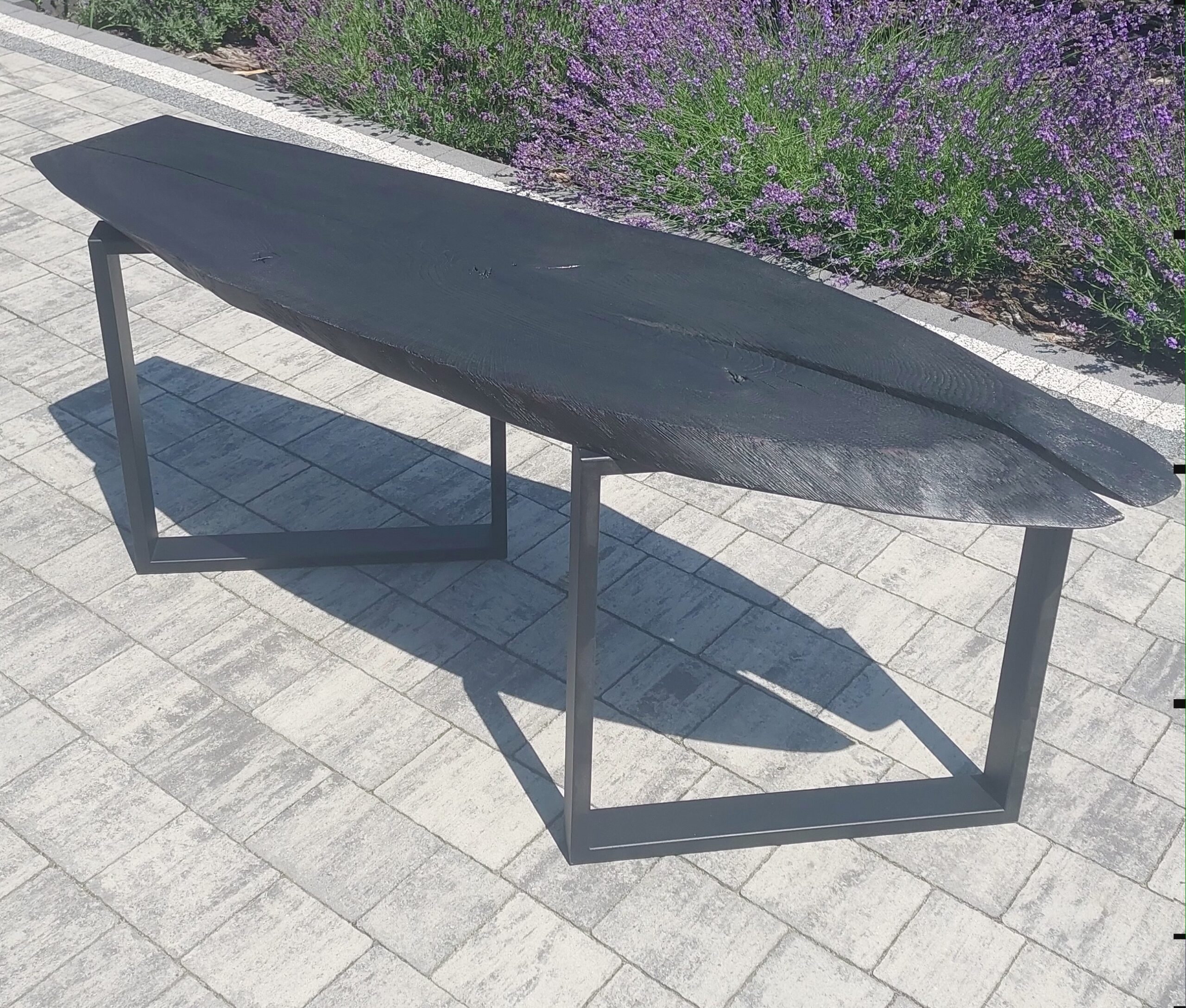 Opalany stolik dębowy - obrazek 3