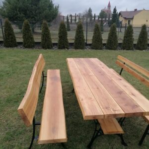 Komplet olchowych mebli ogrodowych